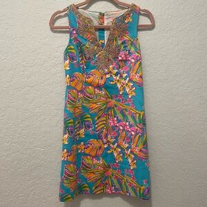 Lilly Pulitzer Gabby shift sea blue Summer Haze blue small preppy blue Lilly